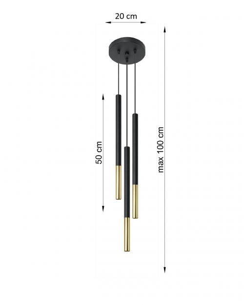 SOLLUX - Ceiling lamp MOZAICA 3 3X40W SL.0893