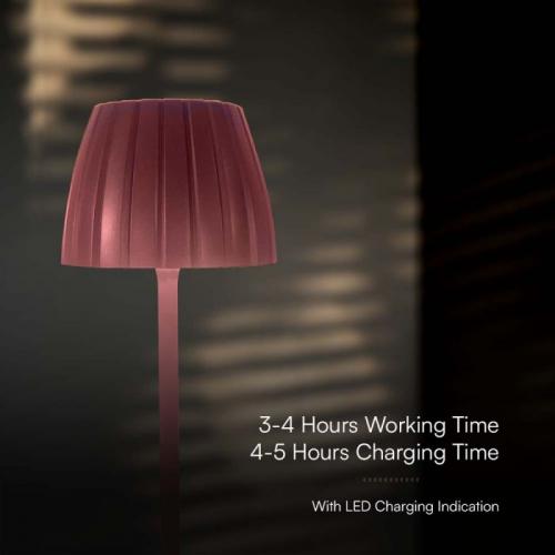 V-TAC - 2.7W LED Настолна Лампа 3in1 Кафявa SKU: 23354