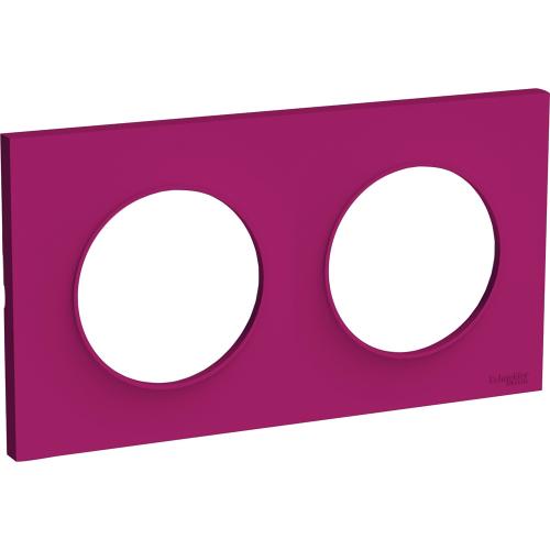 SCHNEIDER ELECTRIC - S520704D Odace Styl cover frame 2 gang purple