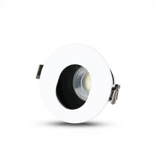 V-TAC - GU10 Fitting White+Black Round SKU: 3161 VT-874