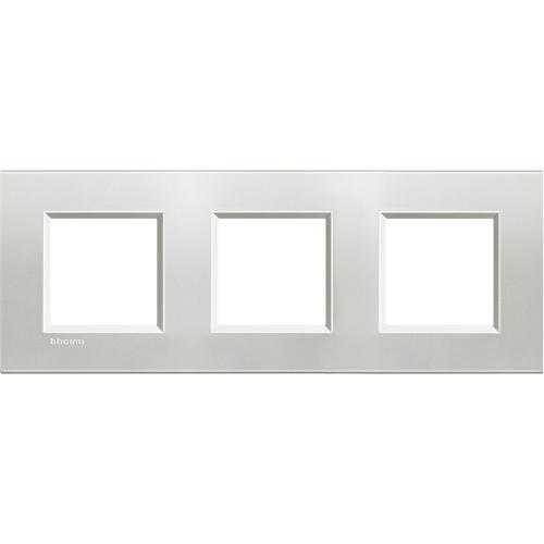 BTICINO - LNA4803M2AG Square cover plate 3х2modules - silver