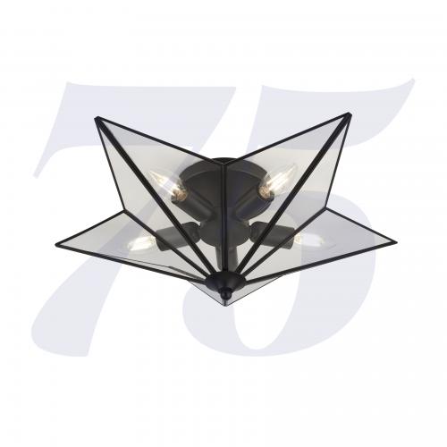 SEARCHLIGHT - Плафон STAR 9085-5BK E14, 5X25W