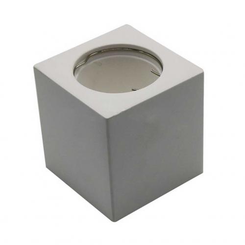 V-TAC - GU10 Fitting Square Gypsum White SKU 3664 VT-727