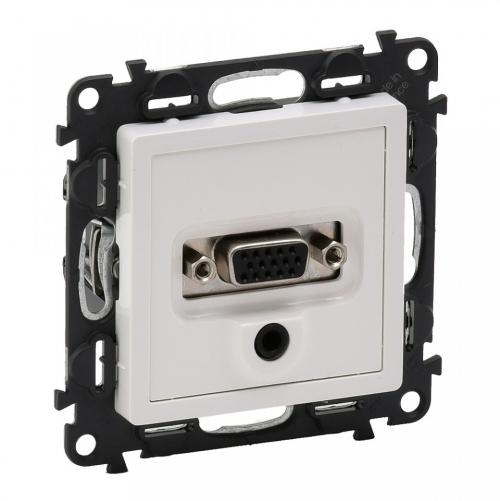 LEGRAND - 7 531 70 HD 15 + 3.5 mm Jack socket Valena Life - white