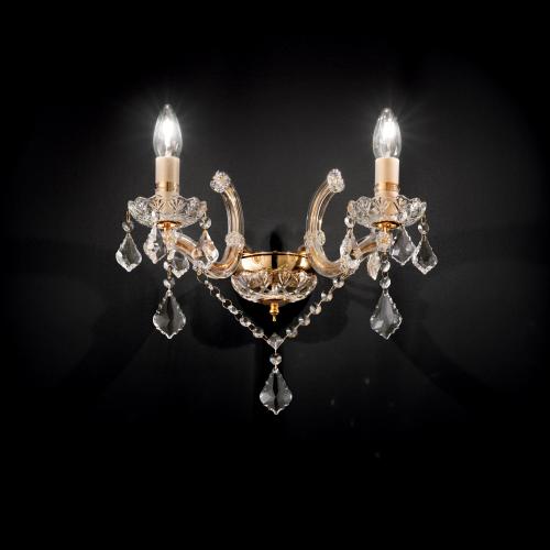 IDEAL LUX - Аплик  FLORIAN AP2 Oro 035659