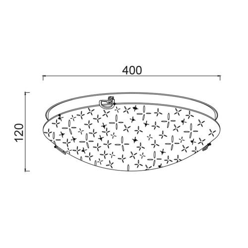 ACA LIGHTING - Плафон   WALL & CEILING LUMINAIRES  DL0840
