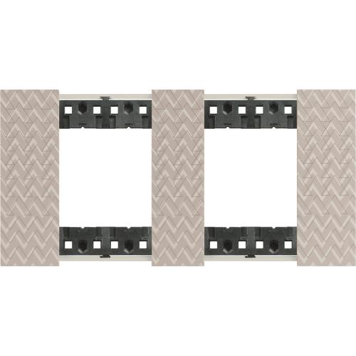 BTICINO - KA4802M2MM 2+2 modules Living Now cover plate - optic