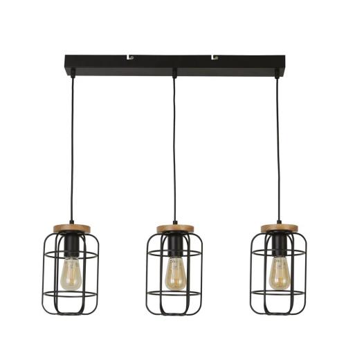 SEARCHLIGHT - Pendant    81953-3BK    Vision ⚡3 х 60W⚡E27