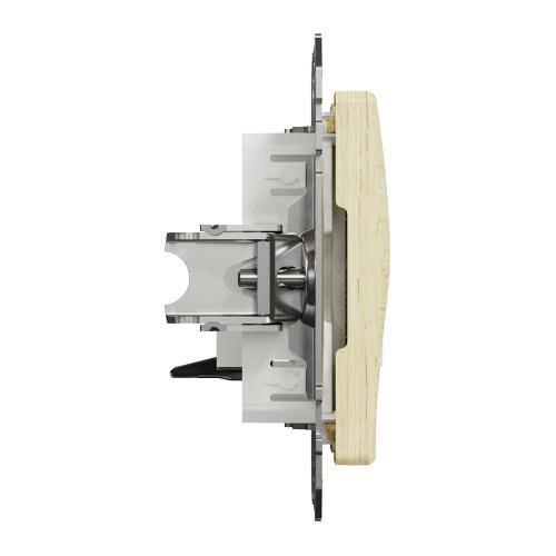 SCHNEIDER ELECTRIC - SDD180491 Sedna Design & Elements Телефонна Розетка CAT 3 UTP, RJ11, бреза