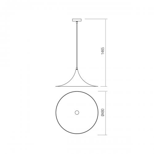 SMARTER - pendant luminaire WIZ 01-1458 E27, 1 x max. 42W 