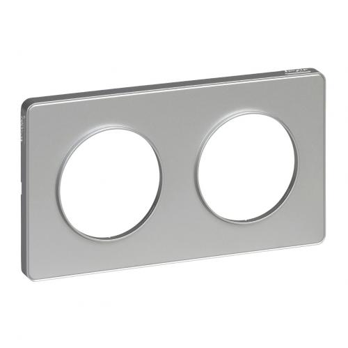 SCHNEIDER ELECTRIC - S530804 Odace Touch aluminium декоративна рамка двойна боядисан алуминий
