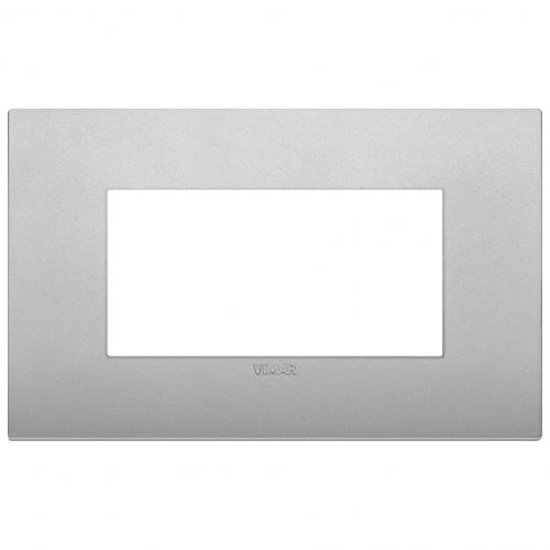 VIMAR - 19654.79 - Classic plate 4M techno matt silver