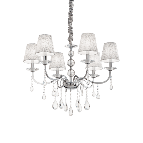 IDEAL LUX - PANTHEON SP6 Argento 088051