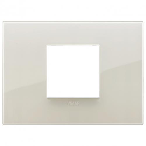 VIMAR - 19652.67 - Classic plate 2centrM Reflex ivory