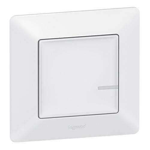 LEGRAND - Свързан ключ/димер 300W с компенсатор жичен Netatmo 752184 Valena Life бяло