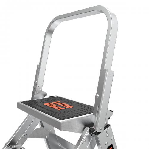 LITTLE GIANT - Стълба с противохлъзгащи широки стъпала SAFETY STEP макс 150кг 3 стъпала  10310BAEN