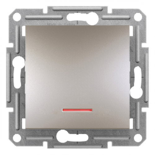 SCHNEIDER ELECTRIC - EPH1400169 1p switch 10AX screwless pilot bronze