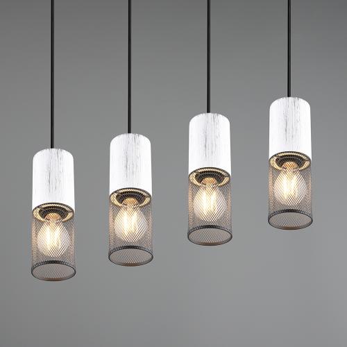 TRIO - Пендел TOSH –  304300434 4xE27 · max. 40W бял / черен