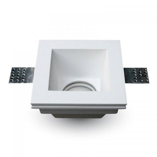 V-TAC - Гипсова Отливка Квадрат Бял SKU: 3649 VT-763