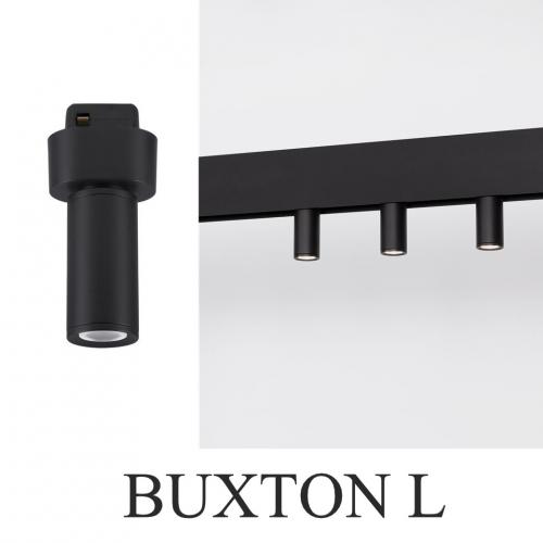 NOVA LUCE - Magnetic spot   D:3, H:10.6 cm.   9060950  BUXTON L ⚡ LED 5W ⚡ Cree 596Lm⚡ 3000K ⚡ DC24V ⚡ UGR<25 ⚡ <35° ⚡ IP20 ✴ Sandy Black