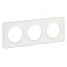 SCHNEIDER ELECTRIC - S520806R Odace - 3 gang Outer plate Touch translucide white