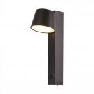 V-TAC - 8W LED Wall Light USB Function 3000K Black SKU: 23406