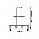 RABALUX - Пендел LACEY 5345 E14, 4X40W (2)