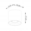SOLLUX -  Ceiling lamp MIKA  SL.1282 grey GU10 10W (7)
