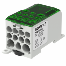 MOREK - Разпределителен клемен блок ЗЕЛЕН 1P 280A OJL280A вх. Al/Cu 1X120 изх. 2x35/5x16/4x10mm²  MAB1281G10