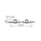 KANLUX - Ceiling-mounted spotlight fitting SEIDY CT-DTL250-B/M 2x50W 19459 (2)