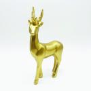 ACA LIGHTING - X156615 DECORATIVE RESIN REINDEER GOLD 25cm