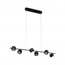 PAULMANN - Пендел  79773  Puric Pane  3-Step-Dim⚡2700K⚡6 x 350lm⚡6 x LED 4.5W⚡Rа > 80✴Черен