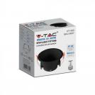 V-TAC - GU10 Корпус Кръг Черен SKU: 6637 (5)