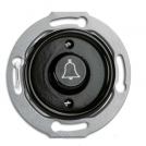 THPG - Rocker button door opener and symbol (bell) 10A bakelite black 173056