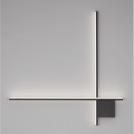 NOVA LUCE - Dimmable wall lamp L:80 W:4 H:80cm.  9006086  CROSS ⚡ LED 21W ⚡ 1359Lm ⚡ 2700K ⚡ IP20 ✴ Sandy Black