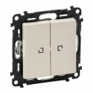 LEGRAND - 7 522 28 Illuminated 2-gang 1-way switch Valena Life - 10 AX - 250 V~ - ivory