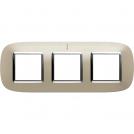 BTICINO - HB4802/3TC Elliptical cover plate 3х2modules - Light titanium