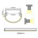 ACA LIGHTING - CRUZ ALUMINUM PROFILE WITH OPAL COVER 2m/pc P163 (2)