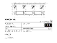 AZZARDO - ENZO 4 LED FH31734A11 / AZ0672 (3)