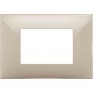 BTICINO - R4803CR  cover plate - 3 centered modules - Cream