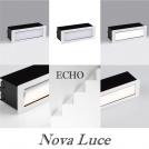 NOVA LUCE - Луна за стъпала и фасади  Д:17.6, Ш:6.3, В:6.25 см.    9030810   ECHO ⚡ LED 6W ⚡ 451Lm ⚡ 3000K ⚡ 220-240V ⚡ IP54 ✴ Пясъчно бял