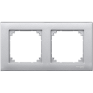 SCHNEIDER ELECTRIC - MTN486260 M-Plan frame, 2-gang, aluminium