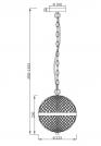 MAYTONI - пендел  YONKERS P004PL-01CH E27, 1X60W (2)