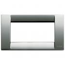 VIMAR - 16734.36 - Classica plate 4M metal chrome