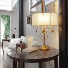 INCANTI - table luminaire DESIDERIO IDE T3B 04 02 ARGENTO\AVORIO VE 3X42W E14