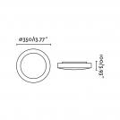 FARO - LOGOS-2 White ceiling lamp Ref.62966 IP44 (1)