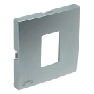 EFAPEL - Face plate for Telephone port ALUMINIUM 907121 TAL LOGUS 90