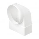 ELMARK - EL02-512 ROUND TO FLAT CONNECTOR 90° D125-220/55MM - 500216