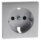 SCHNEIDER ELECTRIC -  MTN2330-0460 Central plate for SCHUKO socket-outlet insert, shutter, aluminium, System M
