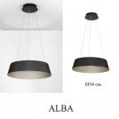 NOVA LUCE - Пендел  Ø54, В:200 см.   9345658  ALBA ⚡ LED 50W  ⚡ 2196Lm ⚡ 3000K ⚡ 230V ⚡ IP20 ✴ Алуминий в пясъчно черно и шампанско злато 